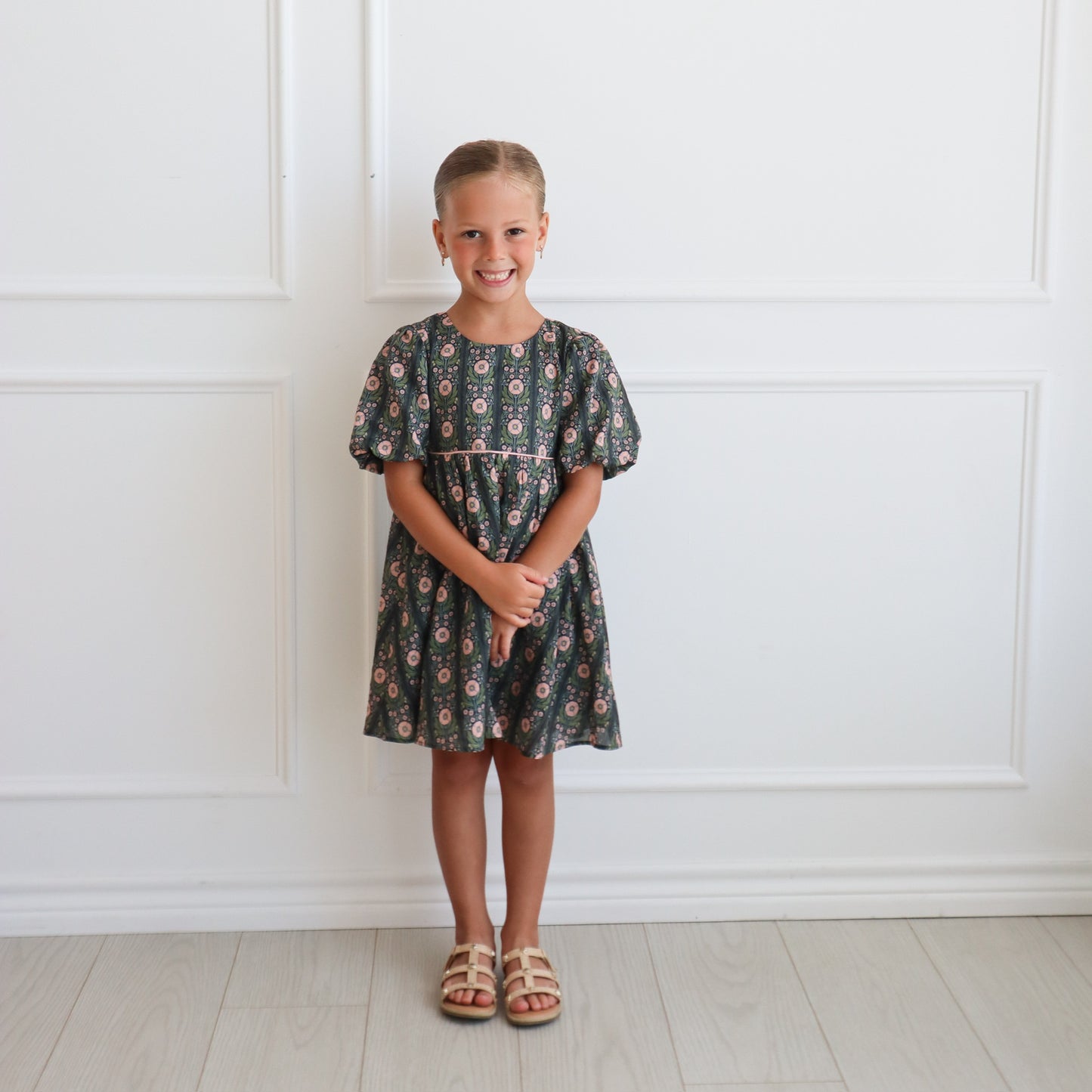 Denise Dress (Navy Floral)