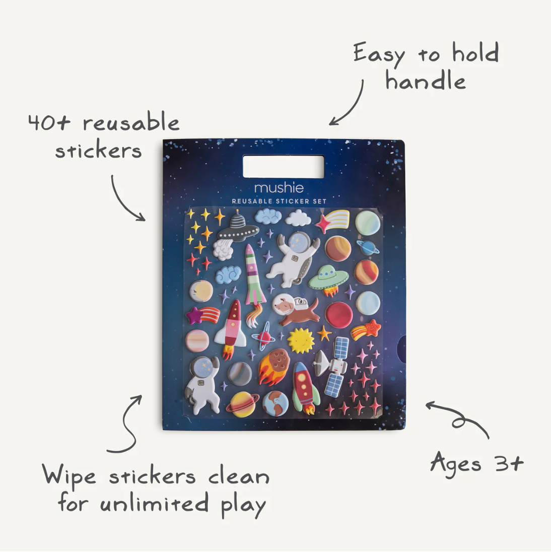Reusable Sticker Set (Space)
