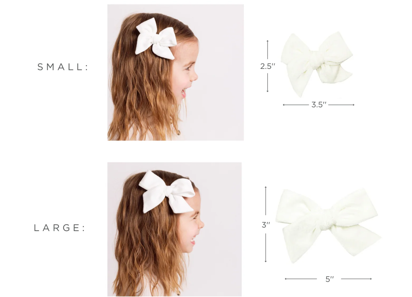 Velvet Bow Pigtail Clip Set (Rose)