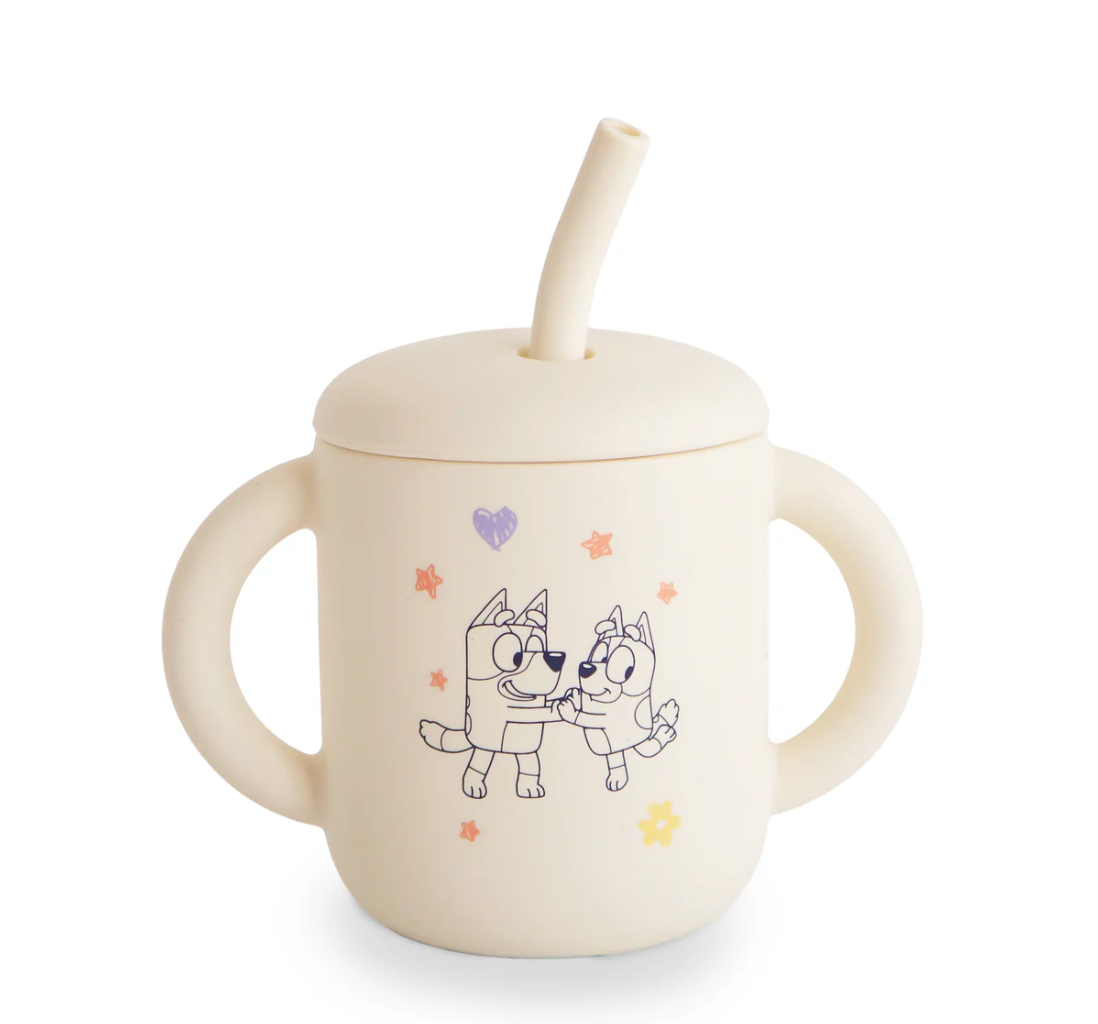 Bluey x Mushie Training Straw Cup