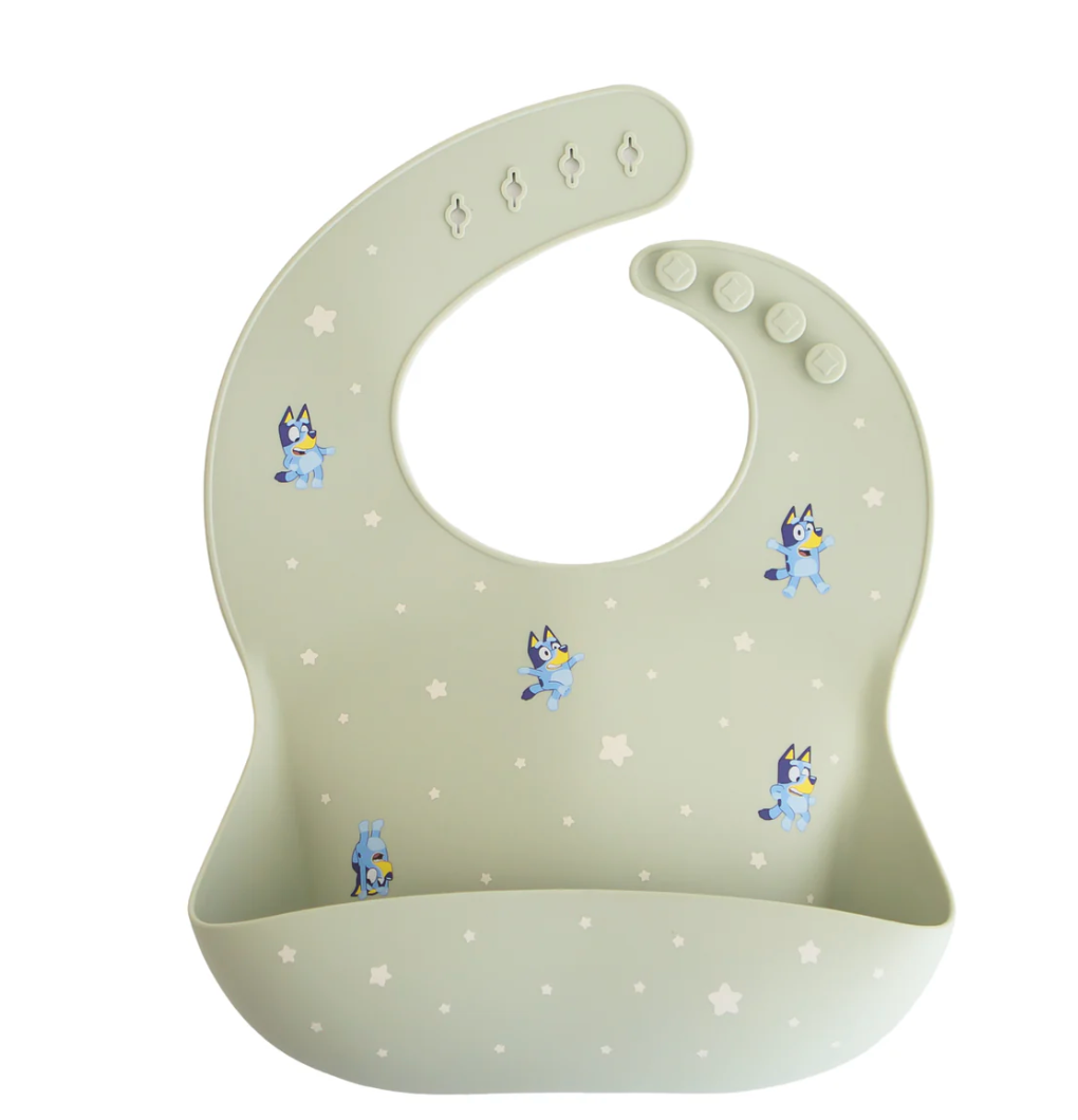 Bluey x Mushie Silicone Baby Bib