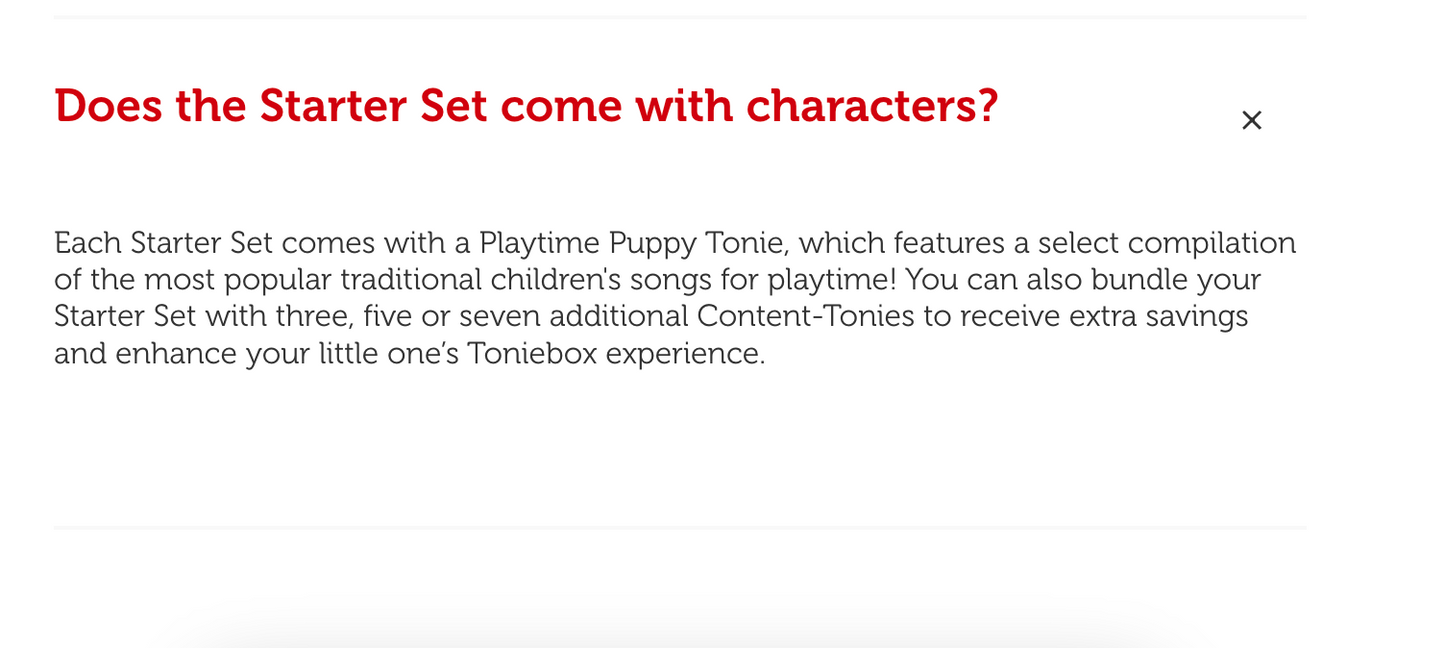 Toniebox Playtime Puppy Starter Set - Purple