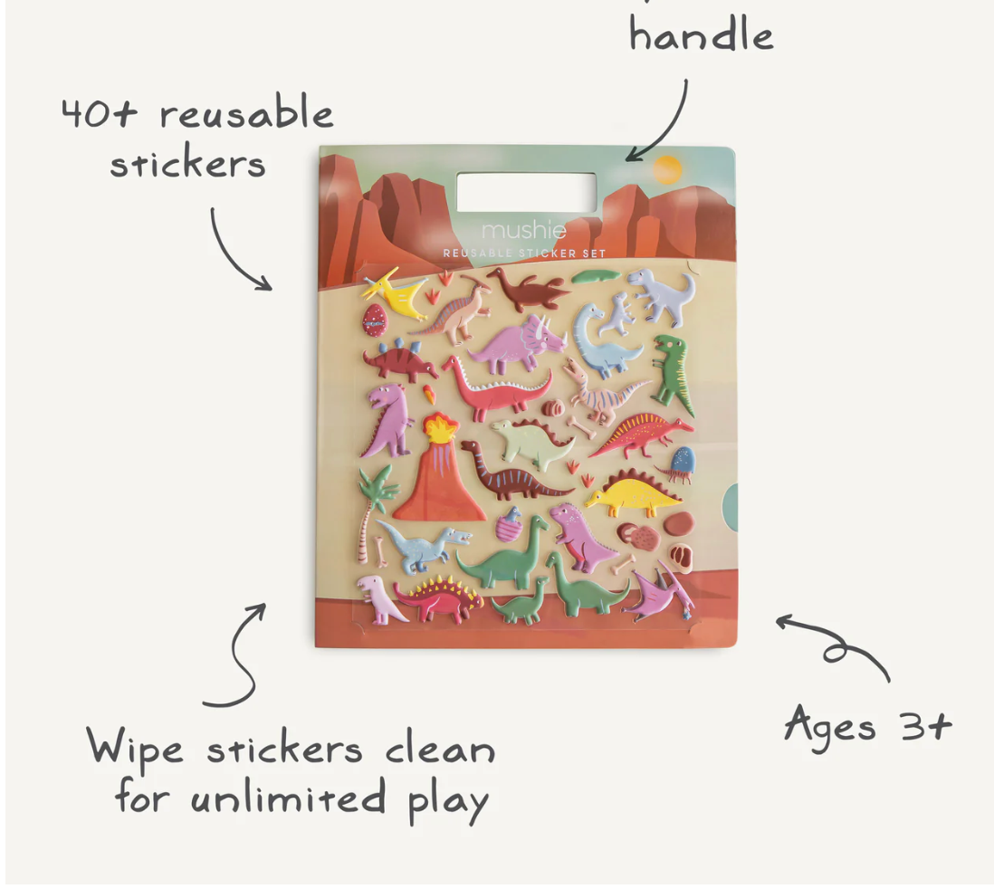 Reusable Sticker Set (Dino)