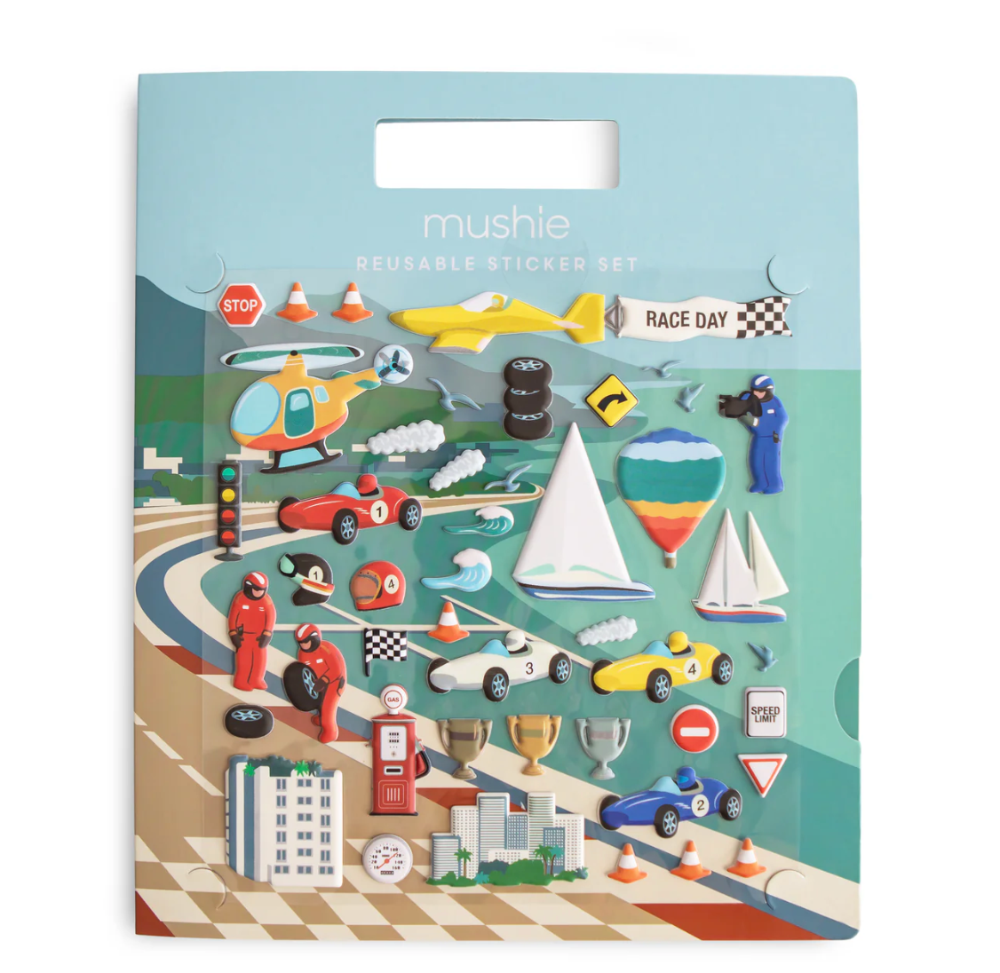 Reusable Sticker Set (Race Cars)