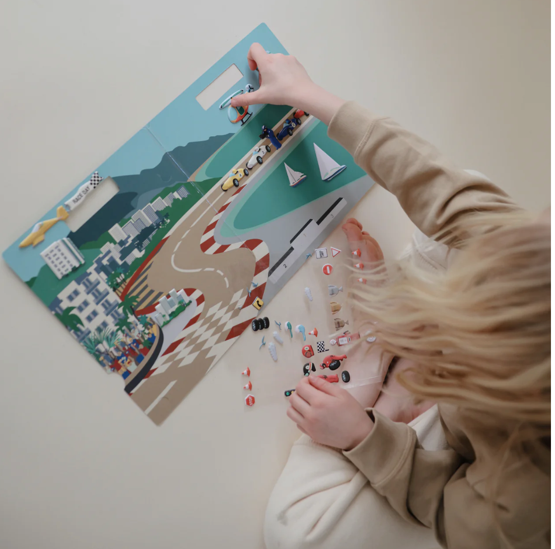 Reusable Sticker Set (Race Cars)