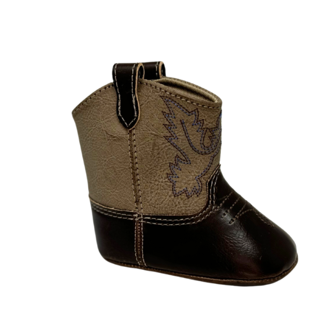 Infant Brown Cowboy Boot (Sizes 0-3)