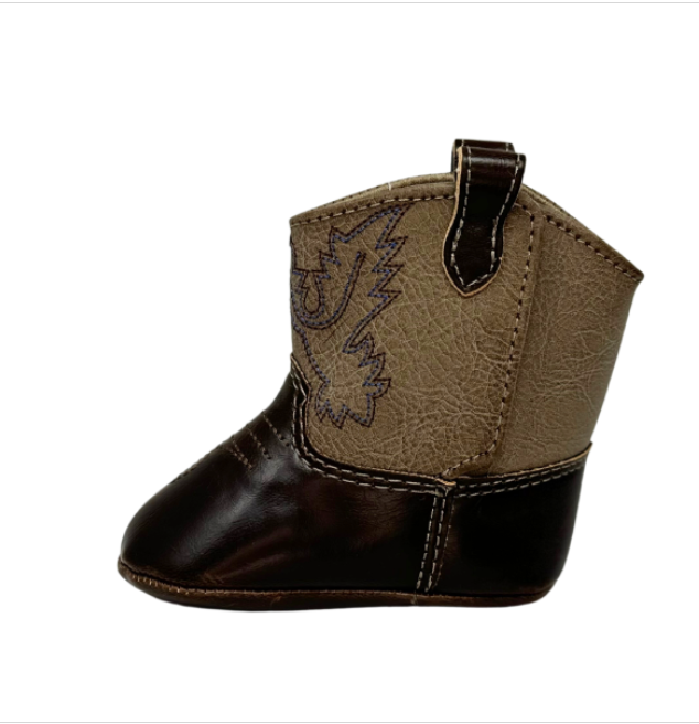 Infant Brown Cowboy Boot (Sizes 0-3)