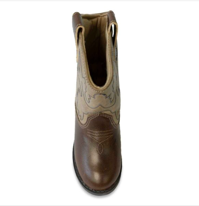 Toddler Brown Cowboy Boot (Sizes 6-12)