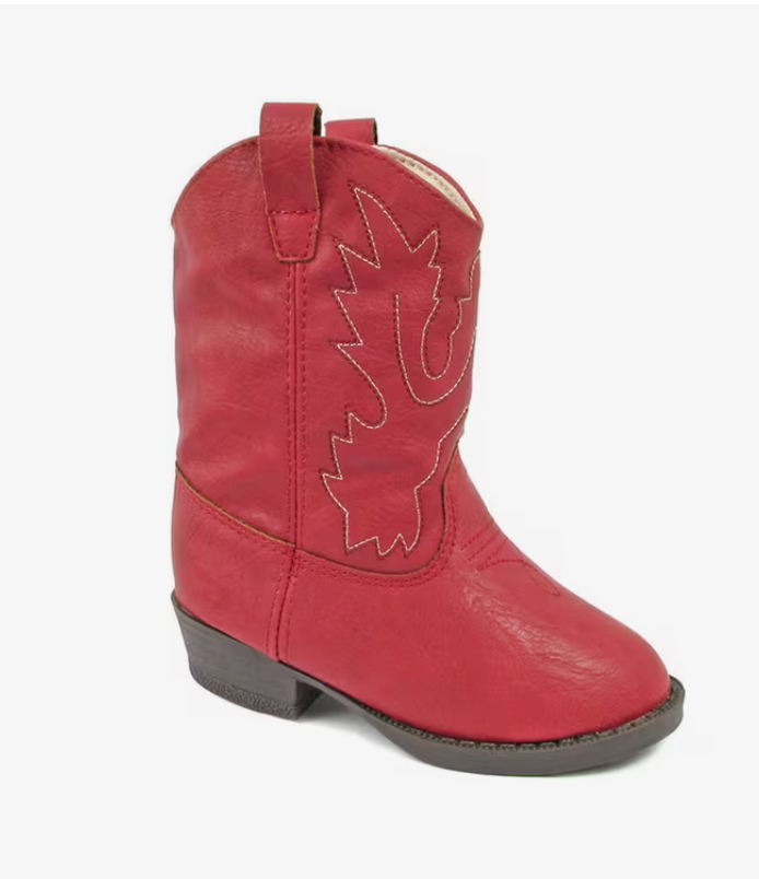 Toddler Red Cowboy Boot (Sizes 6-12)