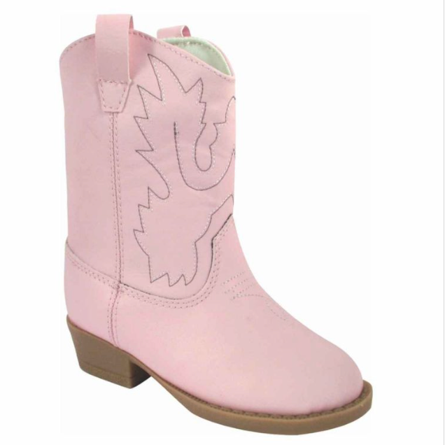 Toddler Pink Cowboy Boot (Sizes 6-12)