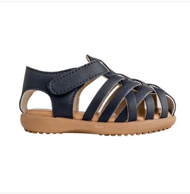 Toddler Navy Fisherman's Sandal (Sizes 4-10)