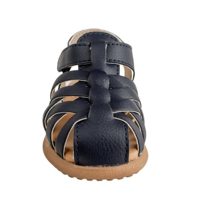 Toddler Navy Fisherman's Sandal (Sizes 4-10)