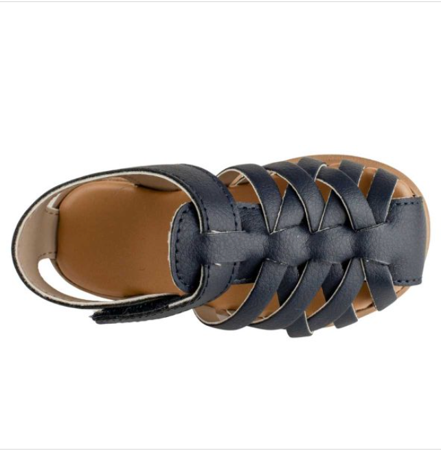 Toddler Navy Fisherman's Sandal (Sizes 4-10)