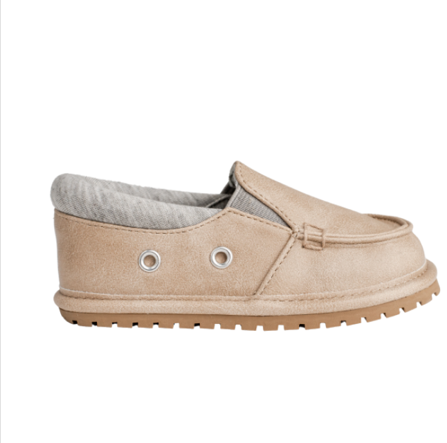 Toddler Khaki Slipon w/ Gray Trim (Sizes 4-10)
