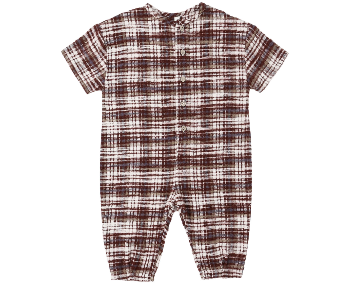 Hayes Jumpsuit (Burgundy Plaid)
