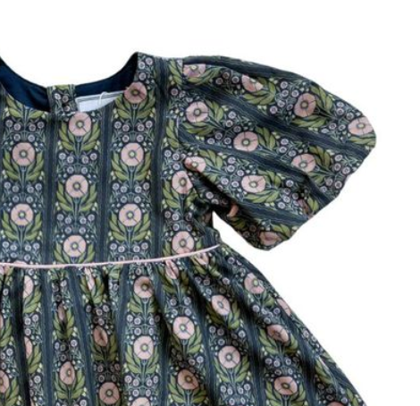 Denise Bubble Romper (Navy Floral)