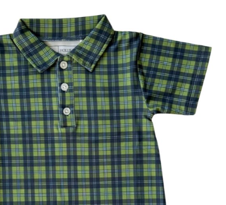 Knox Romper (Navy Plaid)
