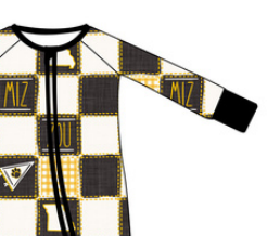 Mizzou Print Unisex Zip