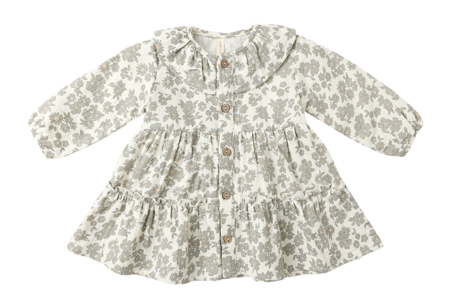 Ruffle Collar Button Dress