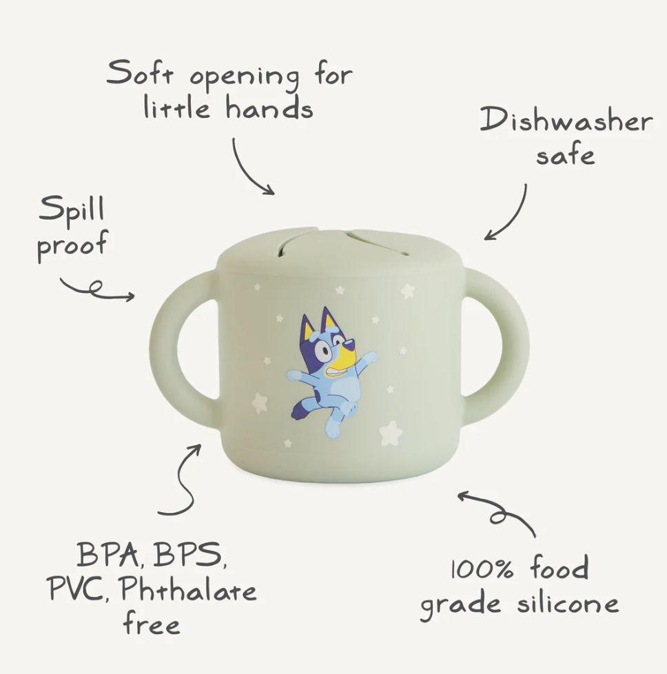 Bluey x Mushie Silicone Snack Cup