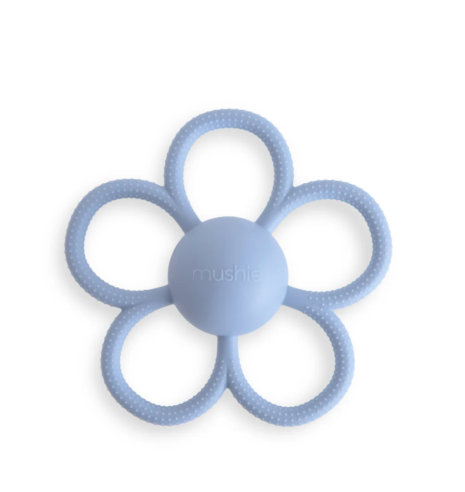 Daisy Rattle Teether (Faded Denim)