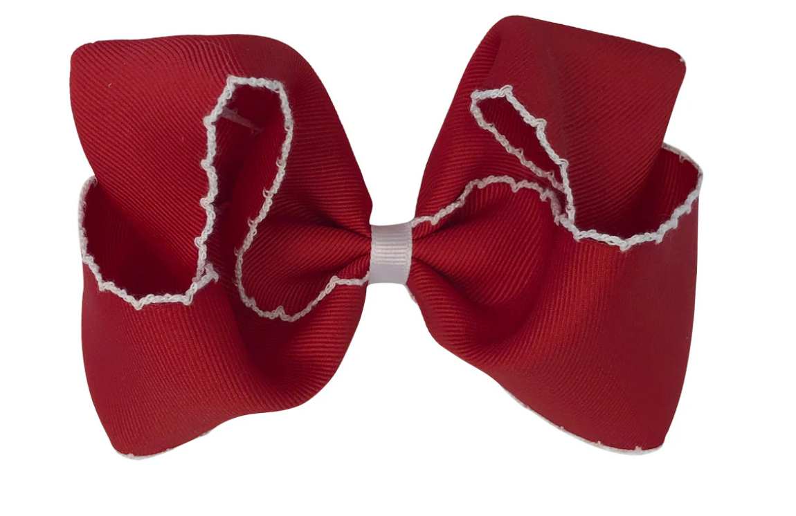 Red Moonstitch Bow