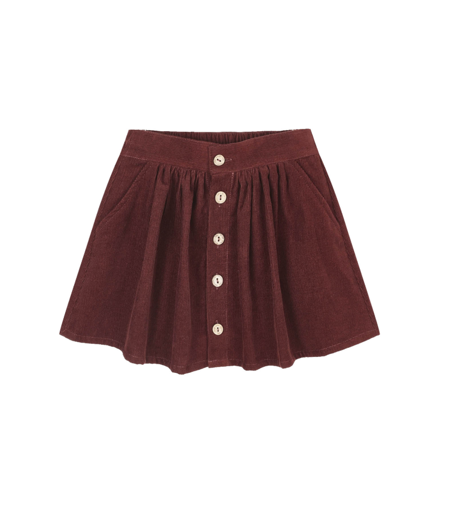 Button Front Skirt
