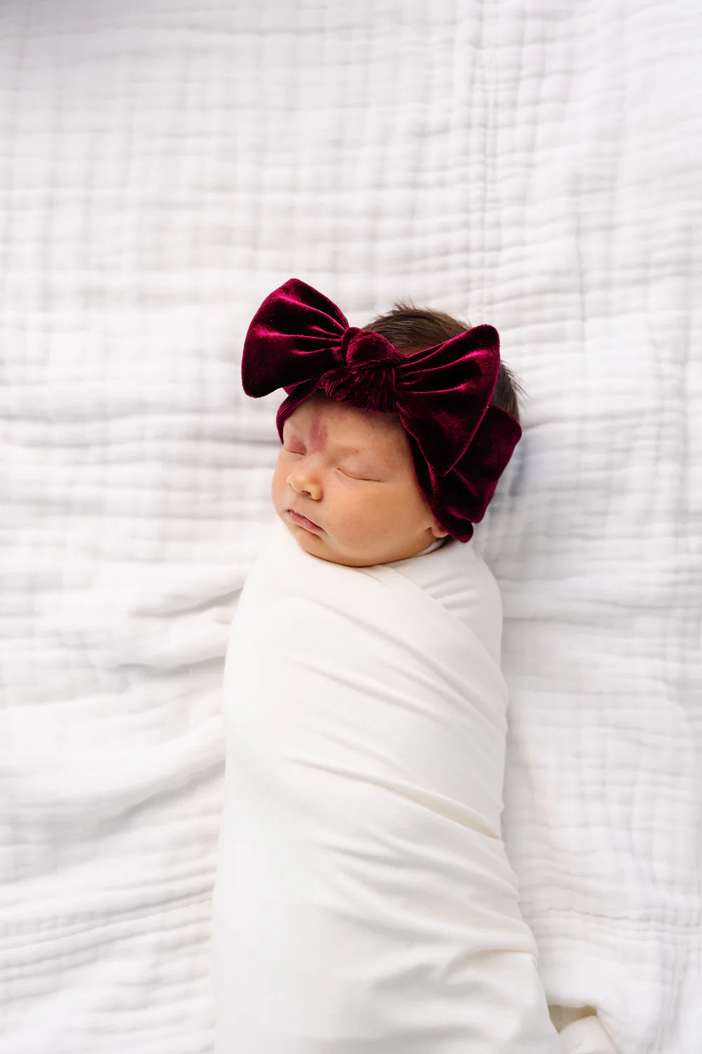 Velvet Knot Headband (Wine)