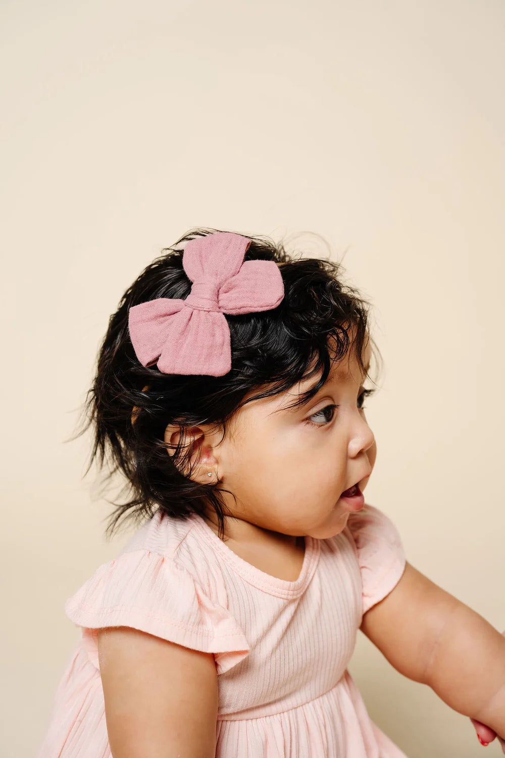 Adventure Bow Headband (Mauve Pink)