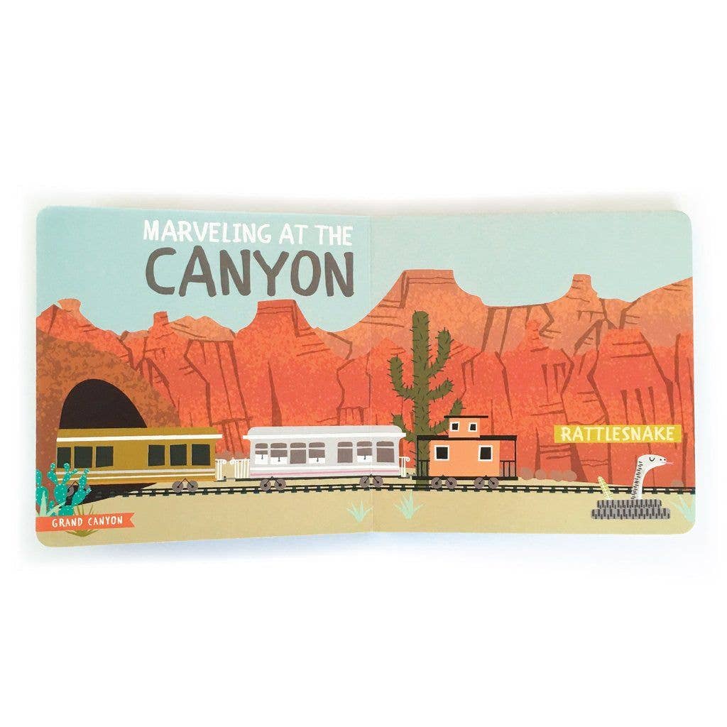 "All Aboard! National Parks: A Wildlife Primer" Board Book