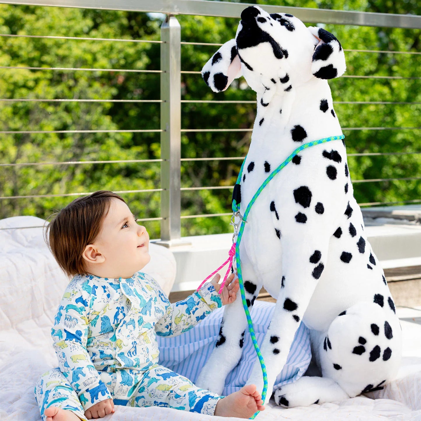 Blue It's a Paw-ty Modal Convertible Coverall