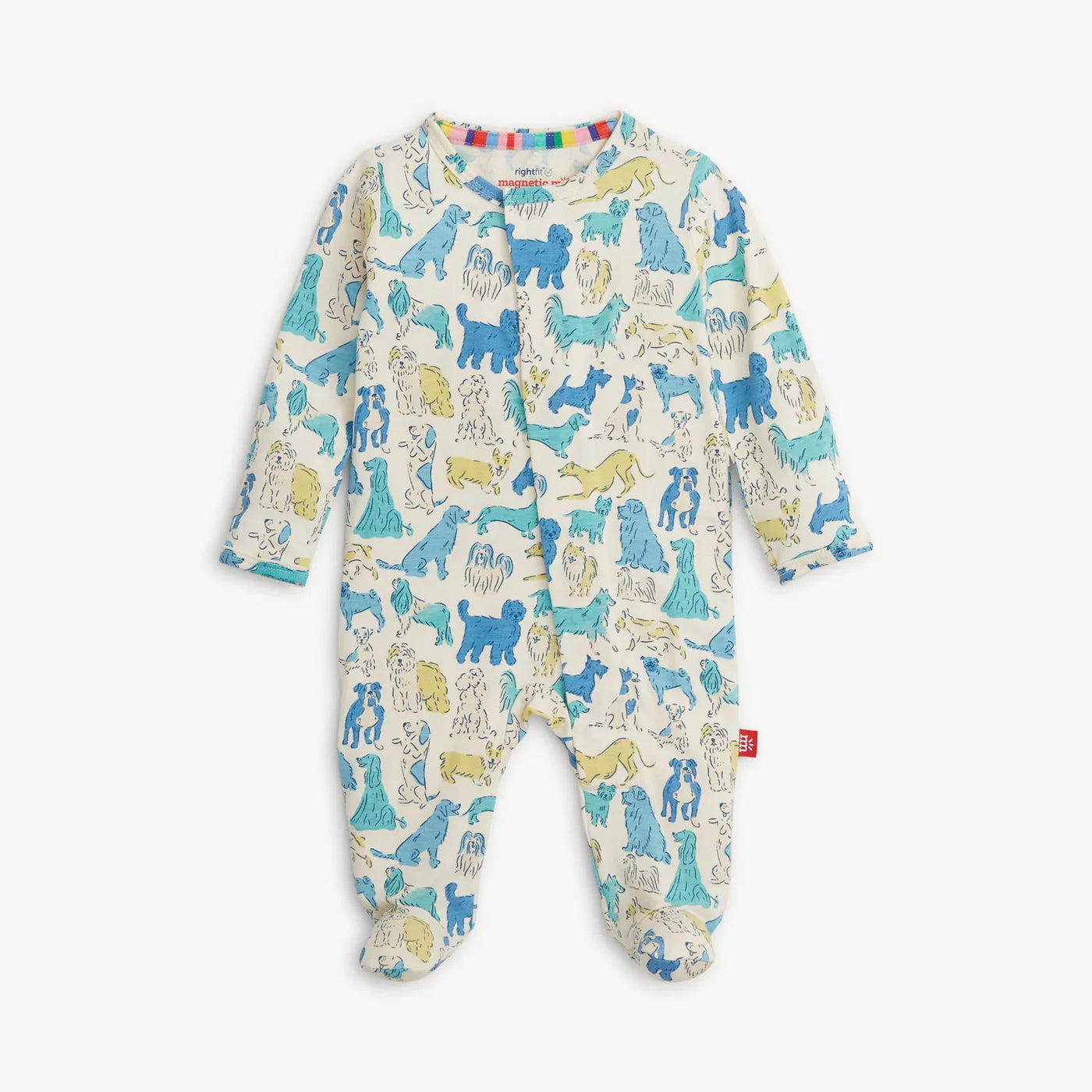 Blue It's A Paw-ty Right Fit Footie