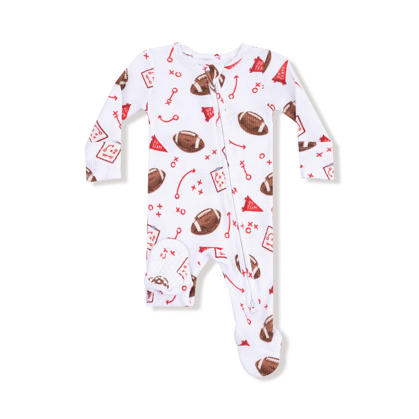 Touchdown Time - 2-Way Zipper Footie