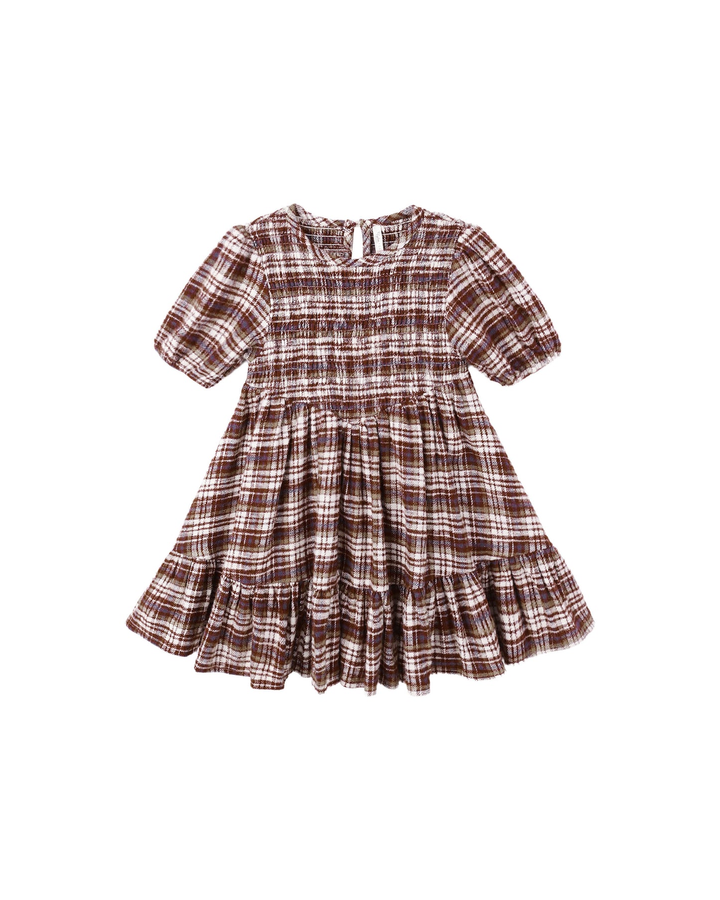 India Dress (Burgundy Plaid) (Copy)
