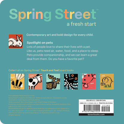 Spring Street Touch and Feel: "Pets" by Boxer Books