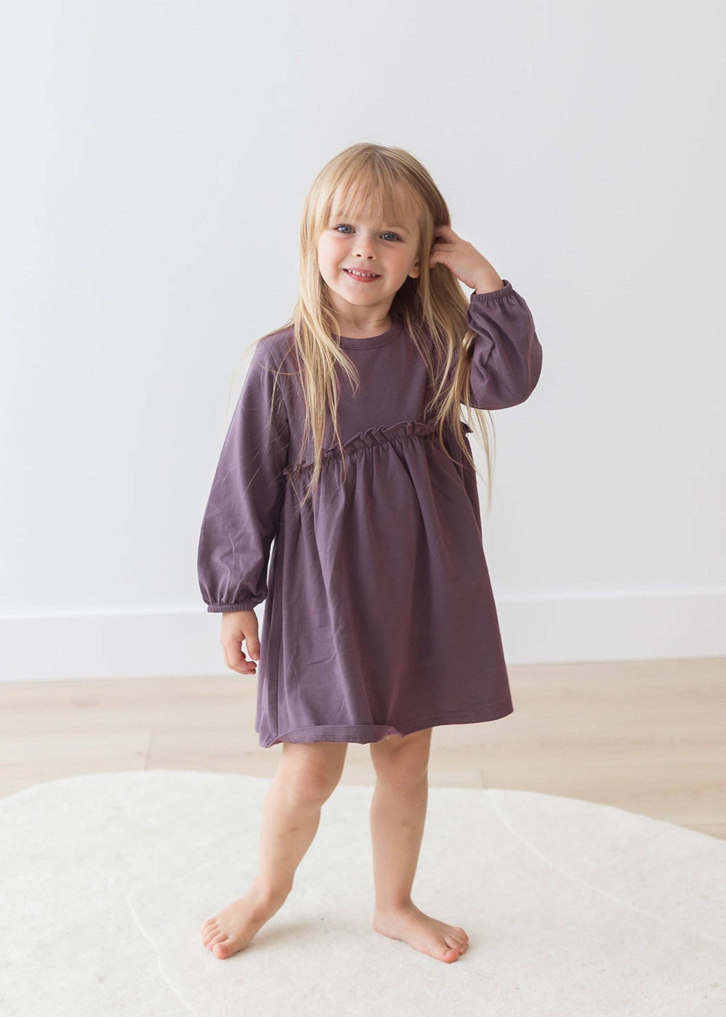 Long Sleeve Dress | Elderberry