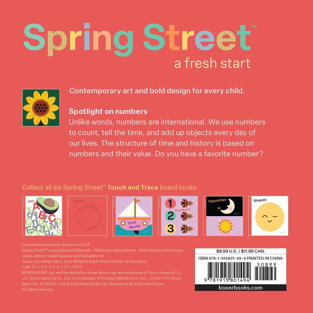 Spring Street Touch and Feel: "Numbers" by Boxer Books