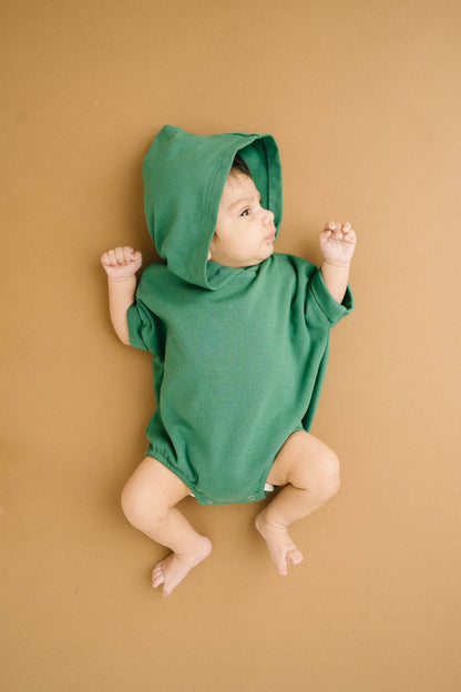 Enchanted Green Hooded Short Romper