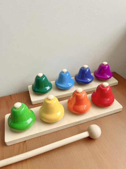 Wooden Desk Bells Set