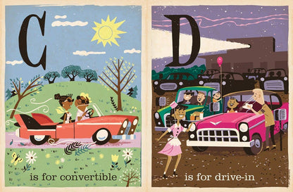 "A is for Atom: A midcentury Alphabet" Board Book