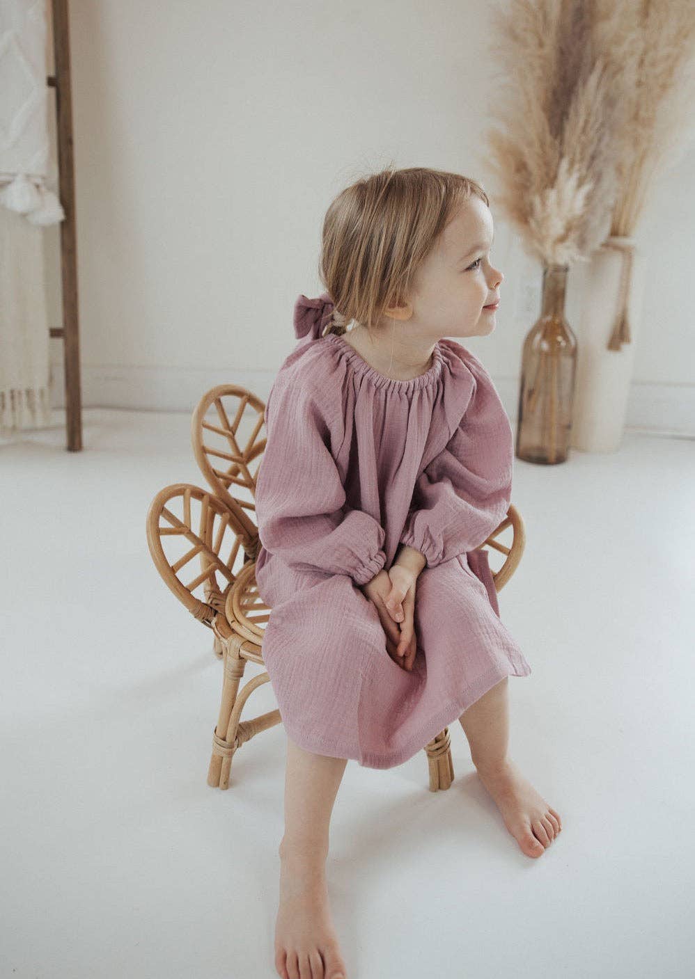 Gathered Dress | Mauve