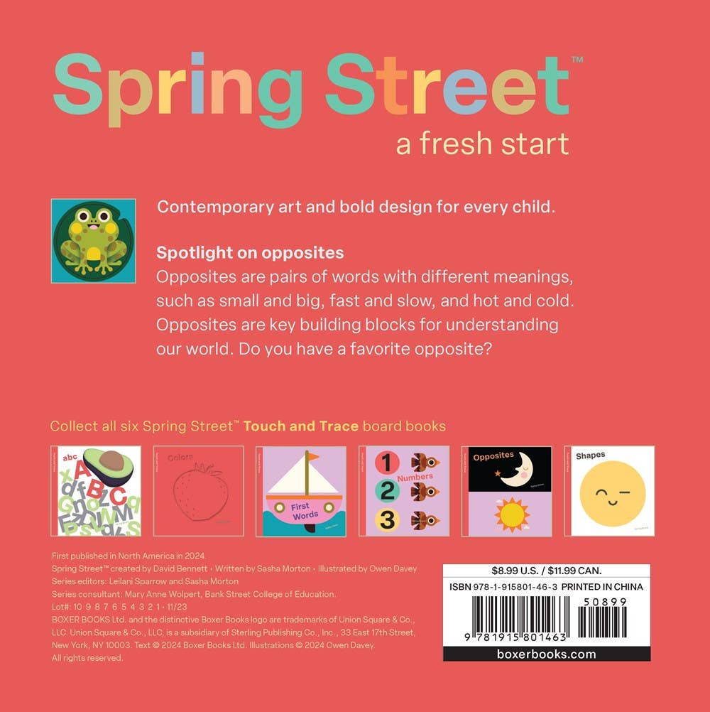 Spring Street Touch and Feel: "Opposites" by Boxer Books