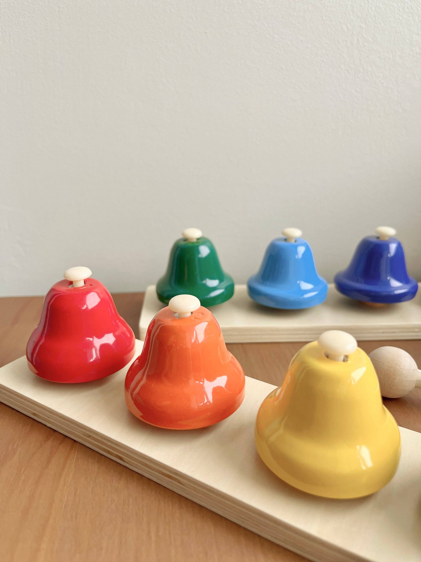 Wooden Desk Bells Set