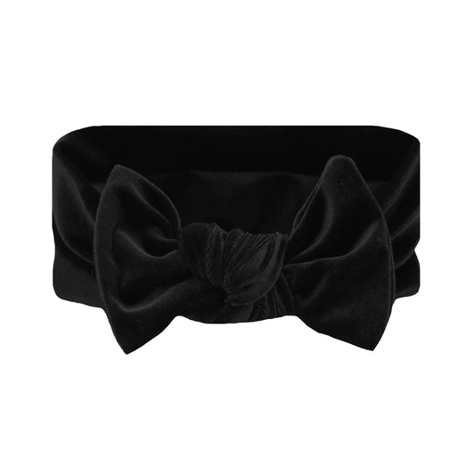 Velvet Knot Headband (Black)
