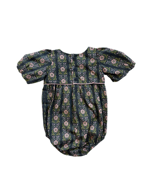 Denise Bubble Romper (Navy Floral)
