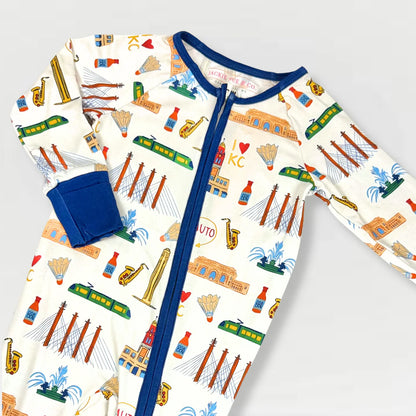 I Love KC Unisex Bamboo Zip