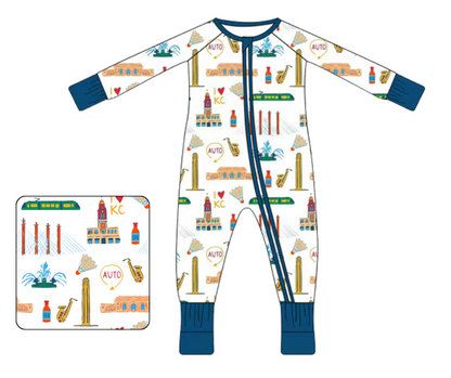 I Love KC Unisex Bamboo Zip