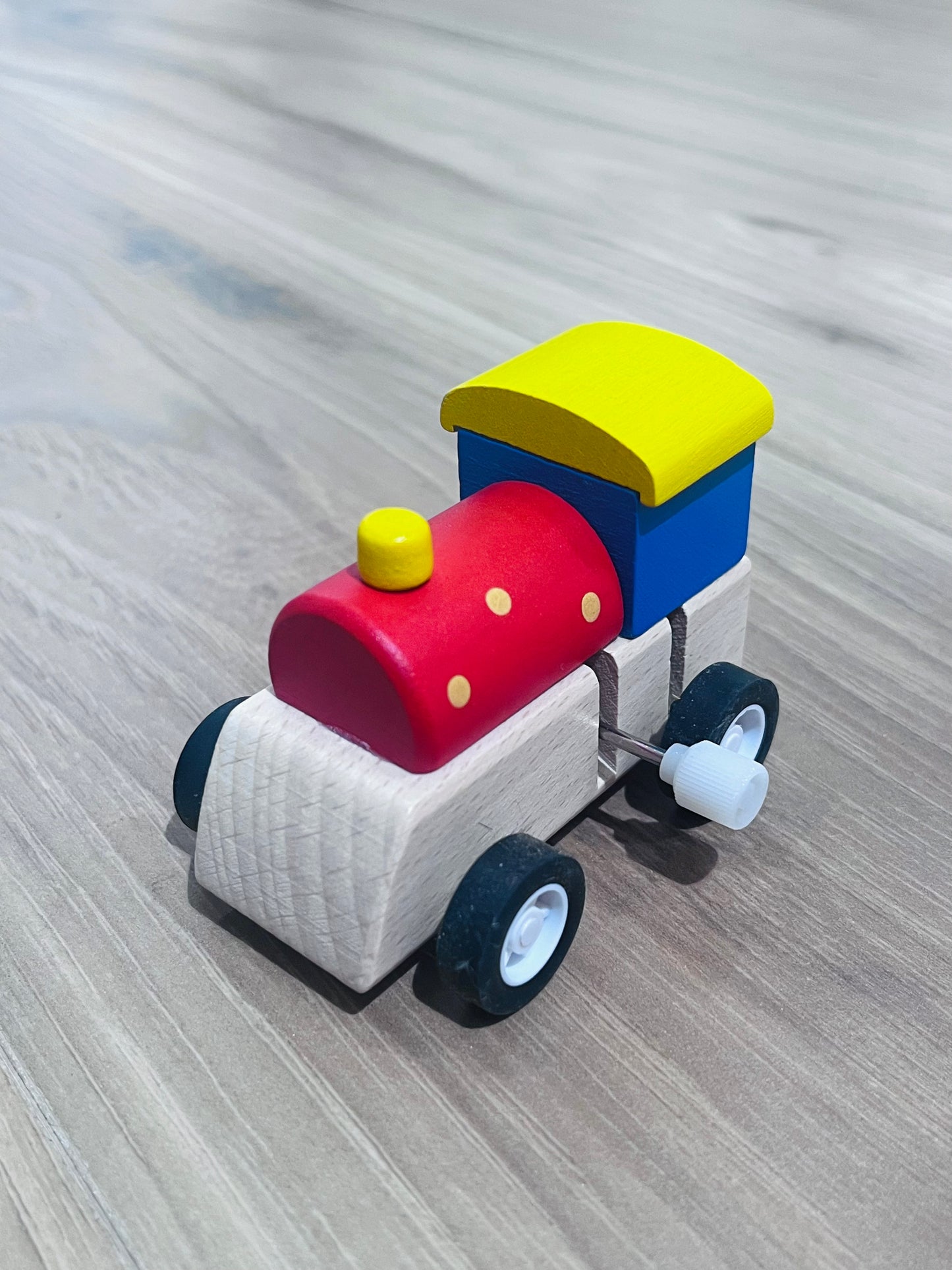 Wind Up Wooden Train