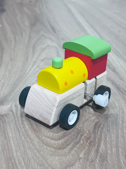 Wind Up Wooden Train