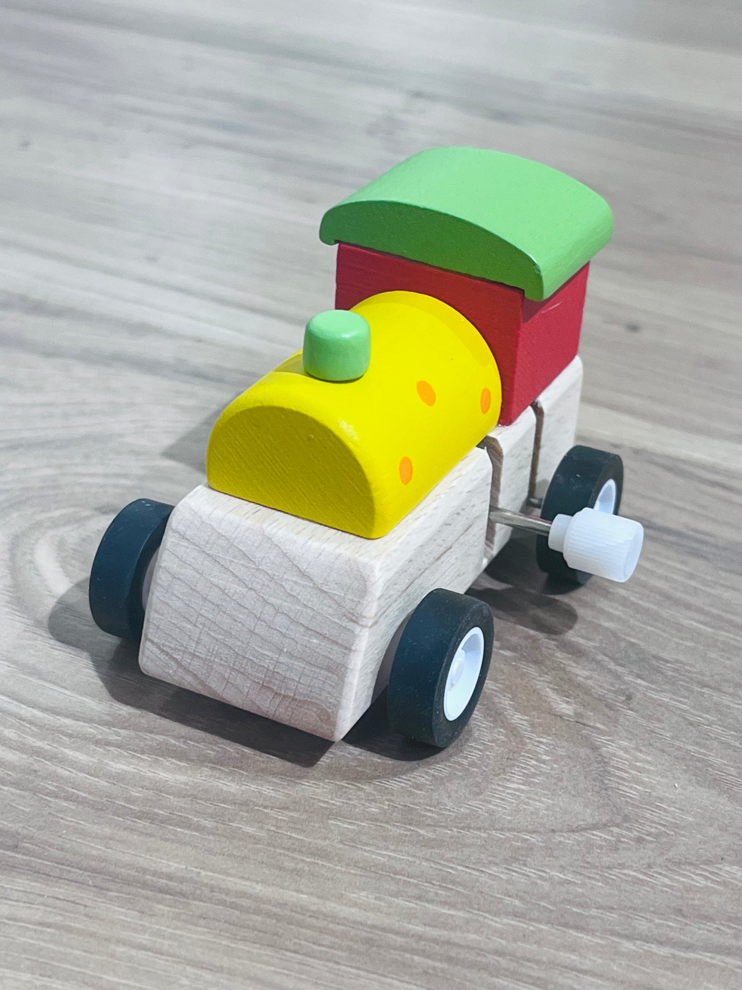 Wind Up Wooden Train